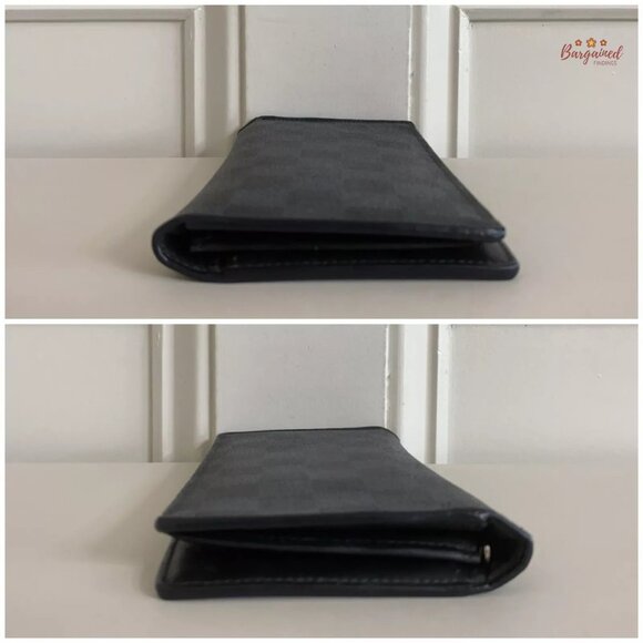 Authentic Louis Vuitton Damier Graphite Coated Canvas Leather Brazza Wallet 2018 - Picture 6 of 15